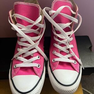 Converse Pink High-Top Athletic Sneakers